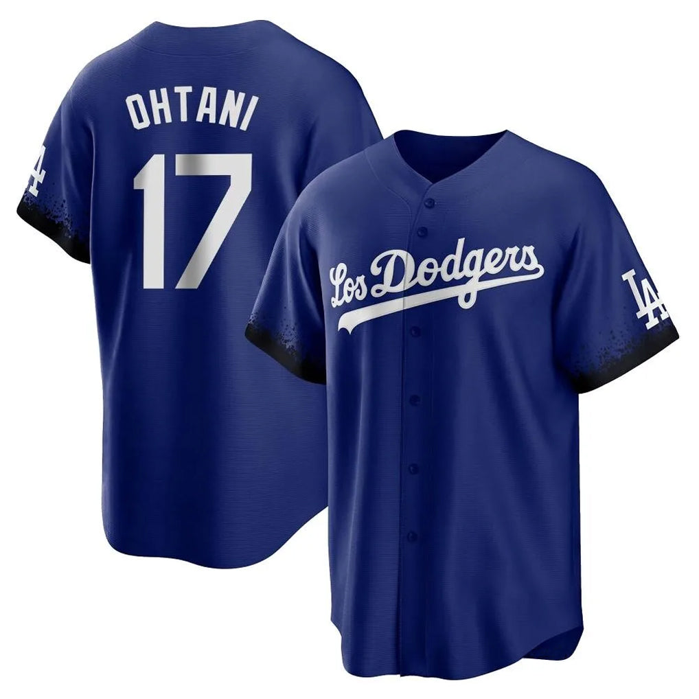 Leonaf LA.Dodgers #17 Shohei Ohtani Player Royal City Connect Home Game Stitched Jerseys