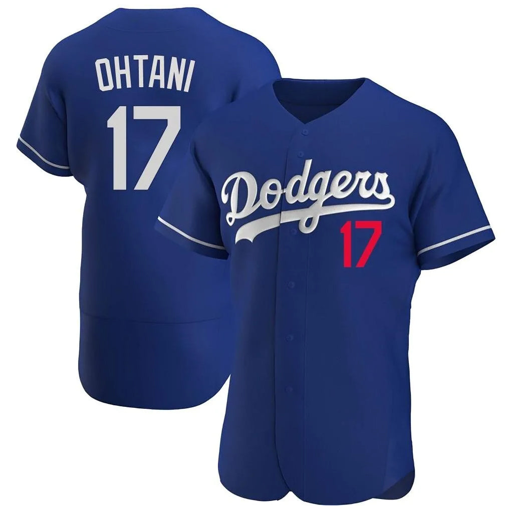 Leonaf LA.Dodgers #17 Shohei Ohtani Player Royal Limited Elite Home Stitched Jerseys