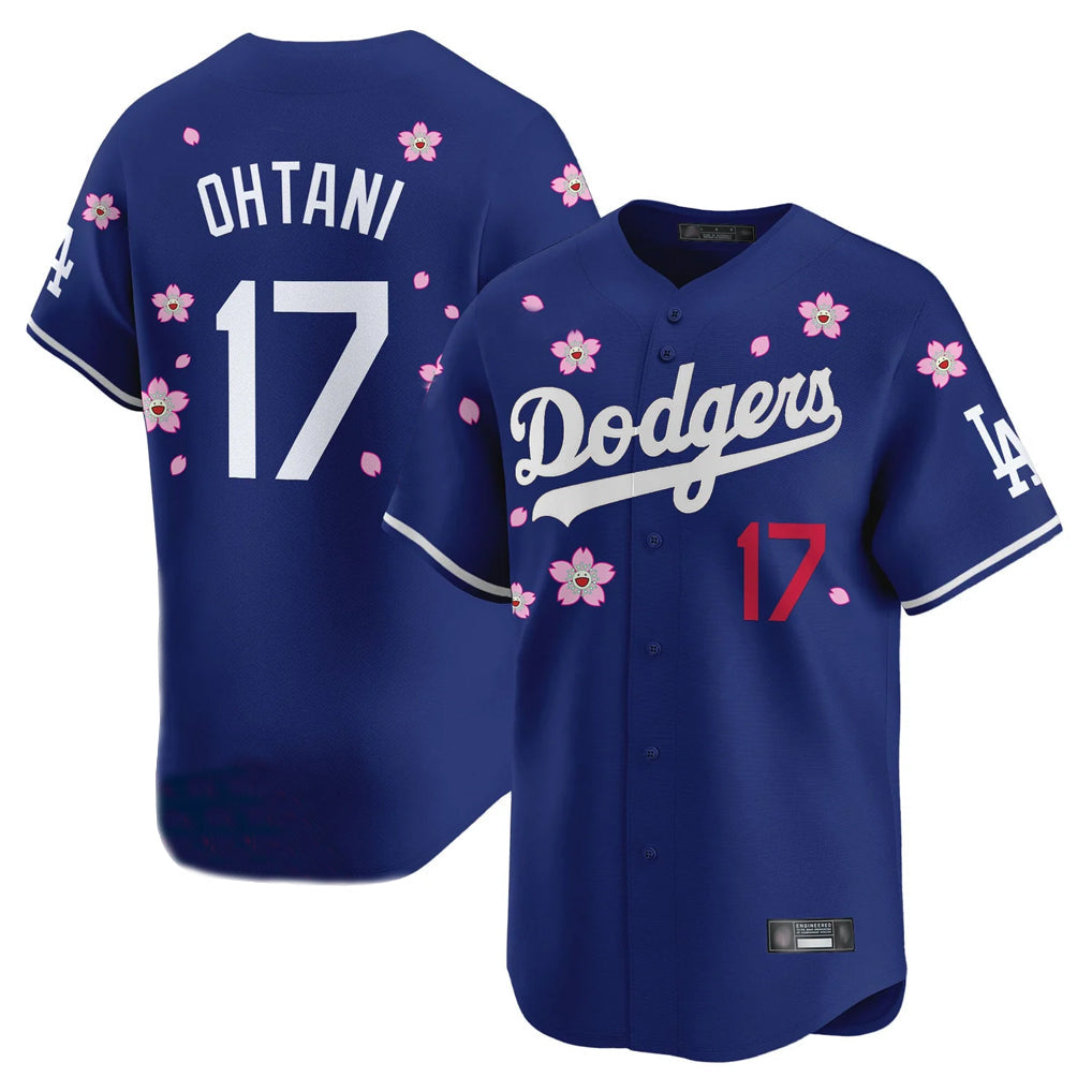 Leonaf LA.Dodgers #17 Shohei Ohtani Player Royal Tokyo Series Vapor Premier Limited Stitched Jerseys