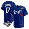 Leonaf LA.Dodgers #17 Shohei Ohtani Player Royal World Series Limited Home Stitched Jerseys