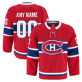 Leonaf Custom M.Canadiens Red Home Authentic Pro Jerseys
