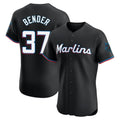 Leonaf M.Marlins #37 Anthony Bender Player Black Vapor Home Limited Elite Stitched Jerseys