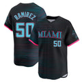 Leonaf M.Marlins #50 Agustin Ramirez Player Black City Connect Home Limited Stitched Jerseys