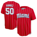 Leonaf M.Marlins #50 Agustin Ramirez Player Red City Connect Home Game Stitched Jerseys