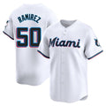 Leonaf M.Marlins #50 Agustin Ramirez Player White  Home Limited Stitched Jerseys