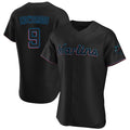 Leonaf M.Marlins #9 Xavier Edwards Player Black Home Limited Elite Stitched Jerseys