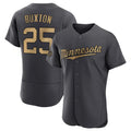 Leonaf M.Twins #25 Byron Buxton Player Charcoal All-Star Limited Elite Home Stitched Jerseys