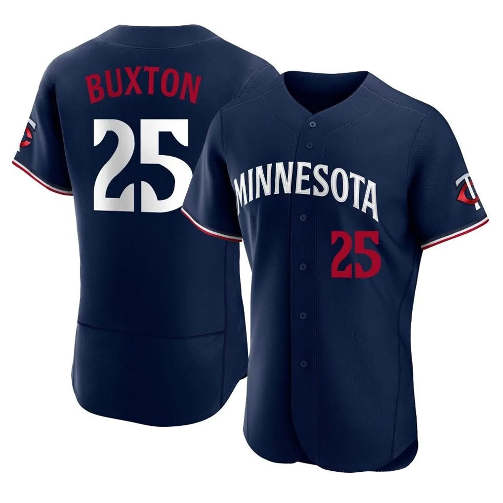 Leonaf M.Twins #25 Byron Buxton Player Navy Replica Home Limited Elite Stitched Jerseys