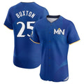 Leonaf M.Twins #25 Byron Buxton Player Royal City Connect Limited Elite Home Stitched Jerseys