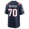 Leonaf NE.Patriots #70 Greg Van Roten Navy Team Game Jersey