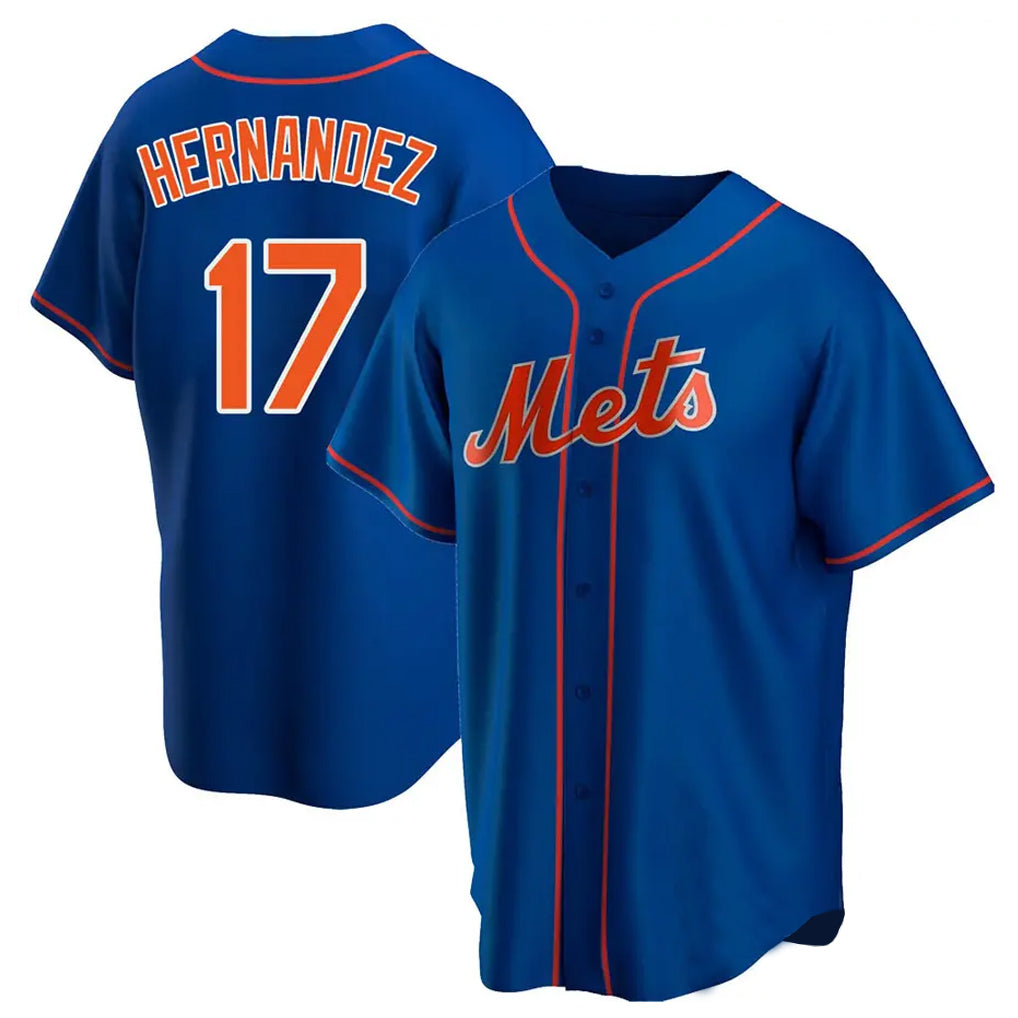 Leonaf NY.Mets #17 Keith Hernandez Player Royal Home Game Stitched Jerseys