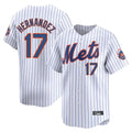 Leonaf NY.Mets #17 Keith Hernandez Player White Home Replica Stitched Jerseys