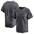 Leonaf NY.Mets #19 Bo Bichette Player Gray City Connect Limited Stitched Jerseys