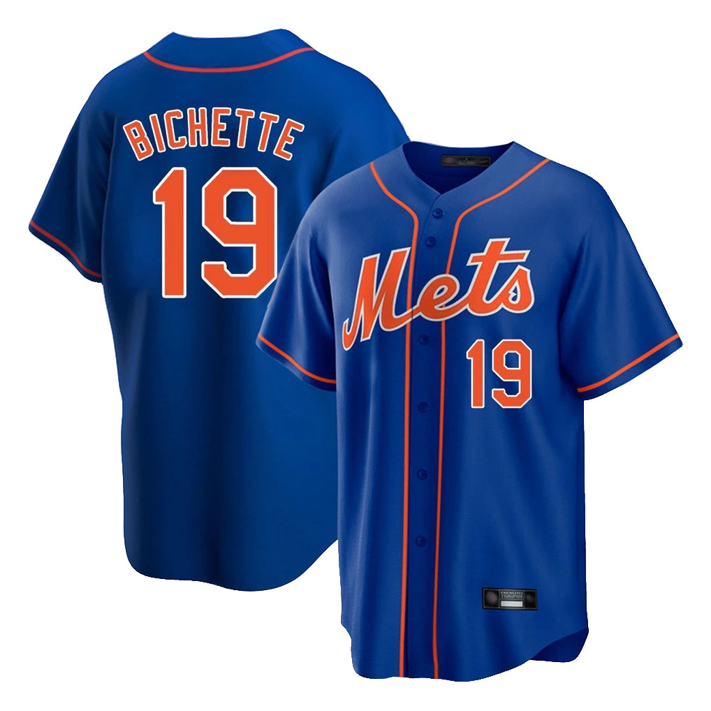 Leonaf NY.Mets #19 Bo Bichette Player Royal Home Game Stitched Jerseys