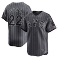 Leonaf NY.Mets #22 Juan Soto Player Gray City Connect Limited Stitched Jerseys