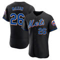 Leonaf NY.Mets #26 Nolan McLean Player Black Replica Home Limited Elite Stitched Jerseys