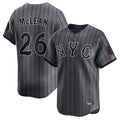 Leonaf NY.Mets #26 Nolan McLean Player Gray City Connect Limited Stitched Jerseys