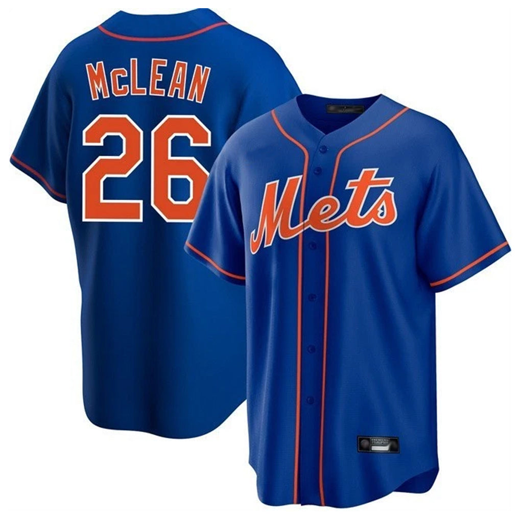Leonaf NY.Mets #26 Nolan McLean Player Royal Home Game Stitched Jerseys