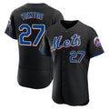 Leonaf NY.Mets #27 Mark Vientos Player Black Replica Home Limited Elite Stitched Jerseys