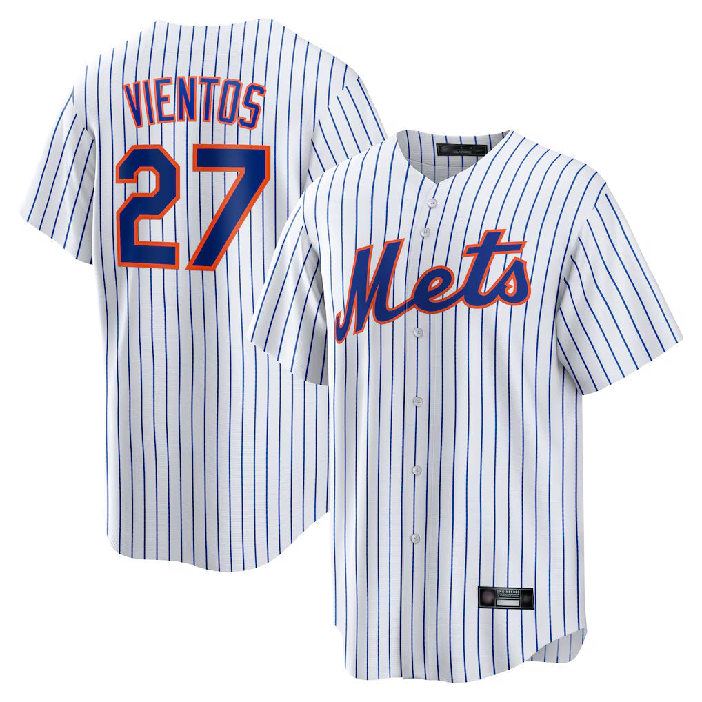Leonaf NY.Mets #27 Mark Vientos Player White Home Game Stitched Jerseys