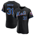 Leonaf NY.Mets #31 Mike Piazza Player Black Replica Home Limited Elite Stitched Jerseys
