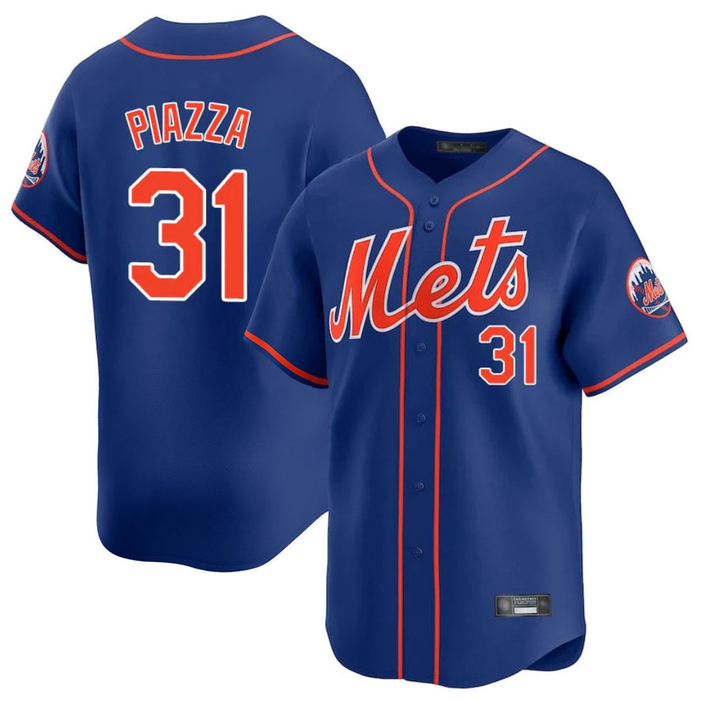 Leonaf NY.Mets #31 Mike Piazza Player Royal Home Limited Stitched Jerseys