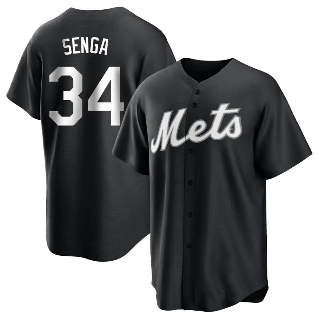 Leonaf NY.Mets #34 Kodai Senga Player Black Home Game Stitched Jerseys