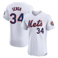 Leonaf NY.Mets #34 Kodai Senga Player White Home Limited Elite Stitched Jerseys