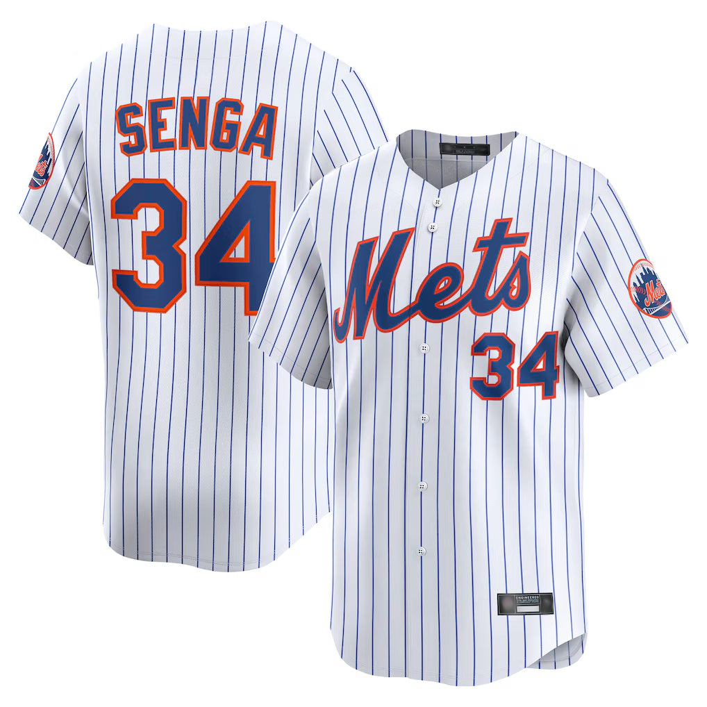 Leonaf NY.Mets #34 Kodai Senga Player White Home Limited Stitched Jerseys