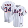 Leonaf NY.Mets #34 Kodai Senga Player White Home Limited Stitched Jerseys