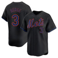 Leonaf NY.Mets #3 Carson Benge Player Black Alternate Home Limited Stitched Jerseys