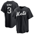 Leonaf NY.Mets #3 Carson Benge Player Black Home Game Stitched Jerseys