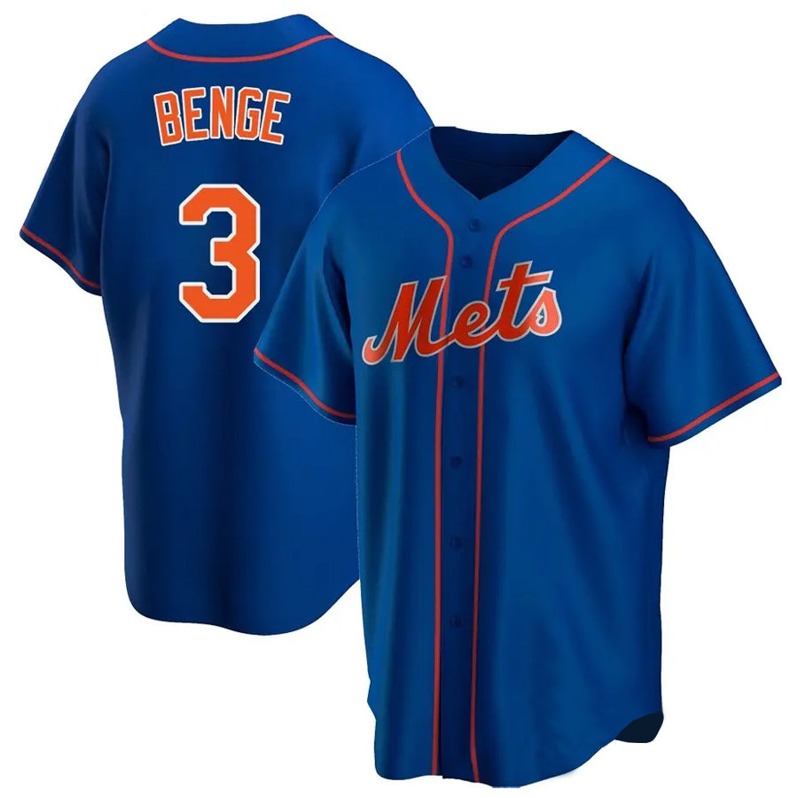 Leonaf NY.Mets #3 Carson Benge Player Royal Home Game Stitched Jerseys