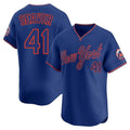 Leonaf NY.Mets #41 Tom Seaver Player Royal T-shirt Home Limited Elite Stitched Jerseys