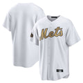 Leonaf NY.Mets Blank Player Gold Road Home Game Stitched Jerseys