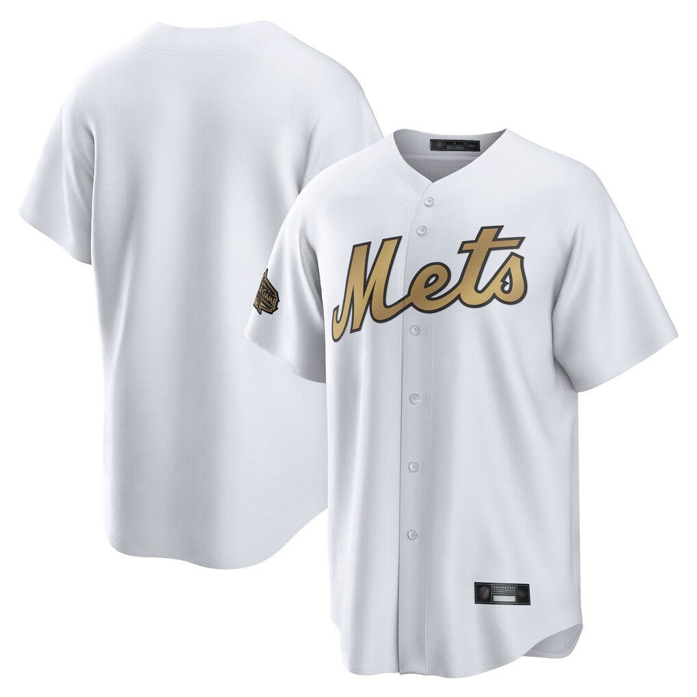 Leonaf NY.Mets Blank Player Gold Road Home Game Stitched Jerseys