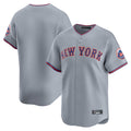 Leonaf NY.Mets Blank Player Gray Road Limited Home Stitched Jerseys