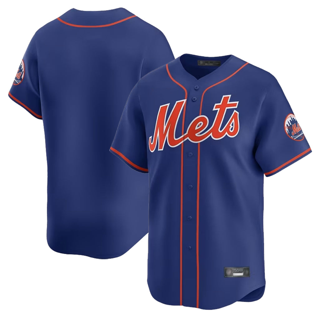 Leonaf NY.Mets Blank Player Royal Home Limited Stitched Jerseys