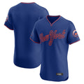 Leonaf NY.Mets Blank Player Royal T-shirt Home Limited Elite Stitched Jerseys