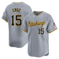 Leonaf P.Pirates #15 Oneil Cruz Player Gray Road Home Limited Stitched Jerseys
