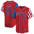 Leonaf P.Pirates #15 Oneil Cruz Player Red 2025 Independence Day Vapor Premier Limited Stitched Jerseys