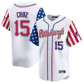 Leonaf P.Pirates #15 Oneil Cruz Player White 2025 Independence Day Vapor Premier Limited Stitched Jerseys