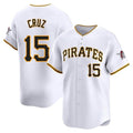 Leonaf P.Pirates #15 Oneil Cruz Player White Home Limited Stitched Jerseys