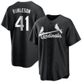 Leonaf St. Louis Cardinals #41 Alec Burlesona Player Black City Connect Home Limited Stitched Jerseys